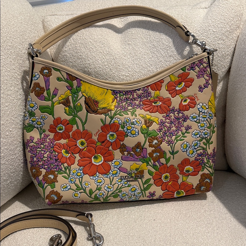 Coach Floral Multicolor Shoulder Bag
